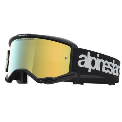 Masque cross Alpinestars VISION 5 HONE 2027 - Noir / Blanc Ref : AP4636 / 5101827-1762-OS 