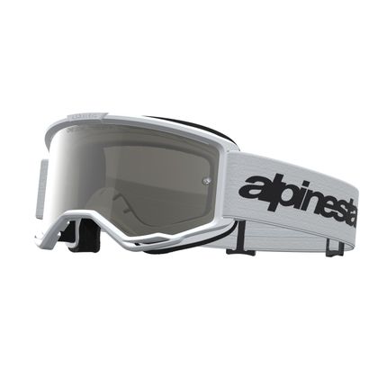Masque cross Alpinestars VISION 3 WORDMARK 2027 - Blanc / Noir Ref : AP4641 / 5103225-2094-OS 