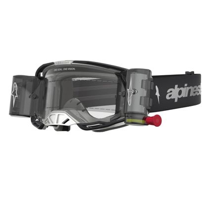 Masque cross Alpinestars VISION 8 AMBER ROLL OFF 2027 - Noir / Gris Ref : AP4643 / 5103327-1742-OS 