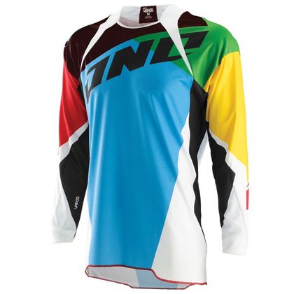 One Industries VAPOR - PROCESS BLEU/JAUNE/ROUGE Kruisshirt