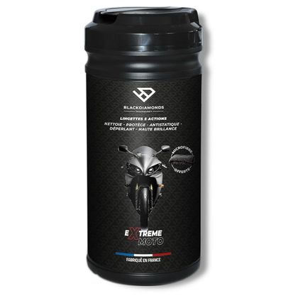 BlackDiamonds moto 5 acties, pot van 80 Motorreinigingsdoekjes Universeel