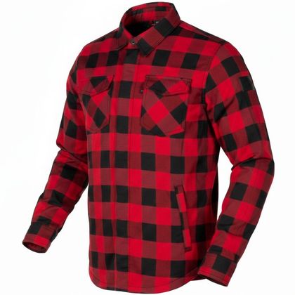 DXR TOMMY Motoroverhemd - Zwart / Rood Ref: DXR0585 