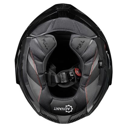 LS2 FF901 ADVANT X CARBON - MASSIEF Modulair helm - Zwart