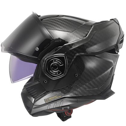 LS2 FF901 ADVANT X CARBON - MASSIEF Modulair helm - Zwart