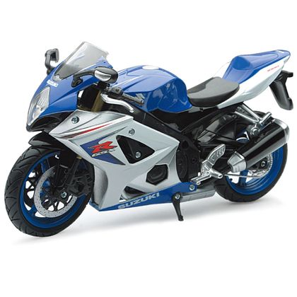Moto a escala Newray Moto Suzuki GSX-R1000 - Escala 1/12° - Azul