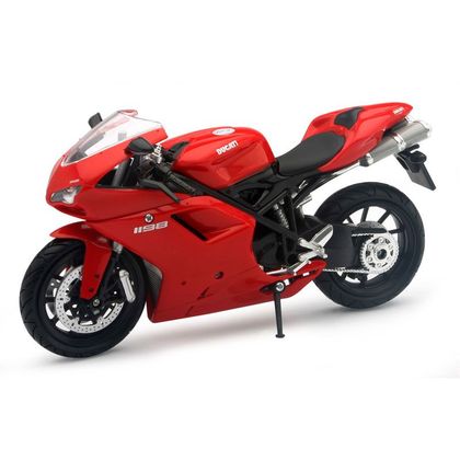 Moto a escala Newray Moto Ducati 1198 - Escala 1/12° - Rojo / Negro