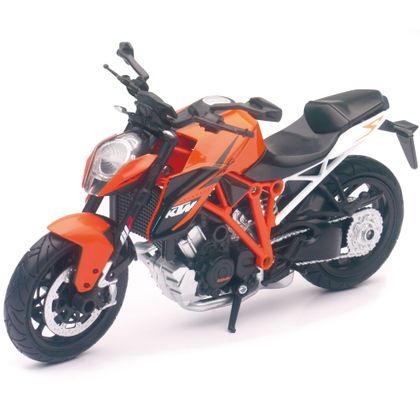 Miniature Newray Moto KTM 1290 Super Duke R - Echelle 1/12° - Orange / Noir