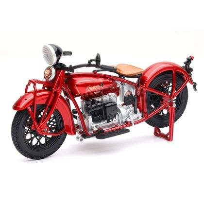 Modellino in scala Newray Moto Indian 1930 - scala 1/12 - Rosso / Nero