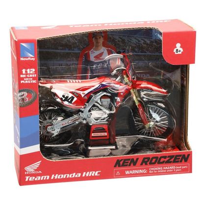 Miniature Newray Moto Honda 450 CRF HRC Ken ROCZEN - Echelle 1/12° - Rouge / Noir