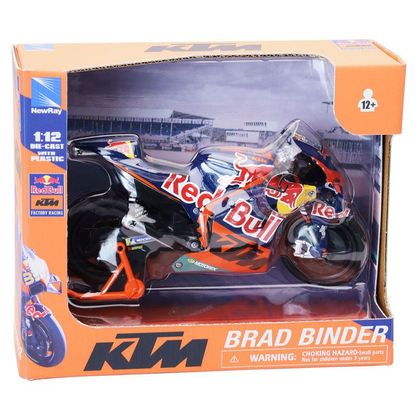 Modellino in scala Newray Moto GP KTM Red Bull Brad BINDER - scala 1/12 - Arancione / Nero