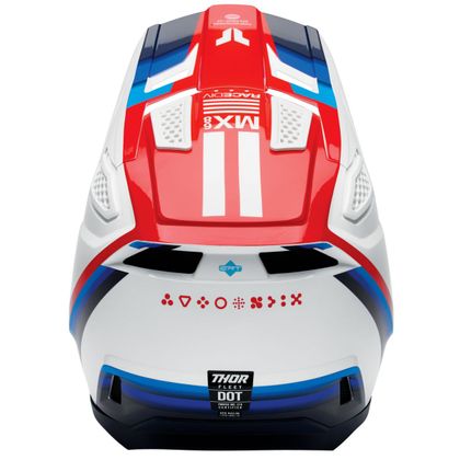 Thor FLEET - DEFY 2026 Cross helmet - White / Red