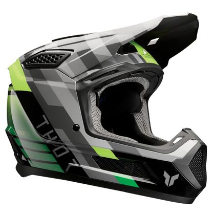 Casque cross Thor FLEET - CAMBER 2026 - Noir / Vert Ref : TO3591 