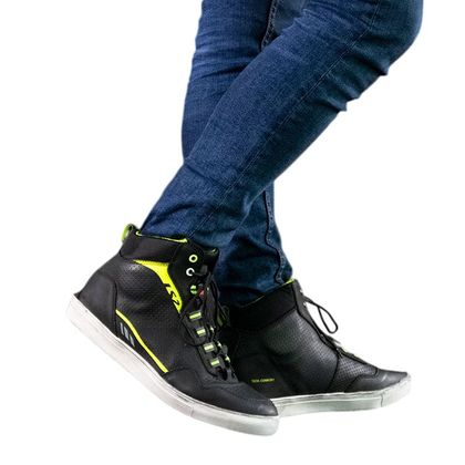 LS2 ZOE Motorbike sneakers - Black / Yellow