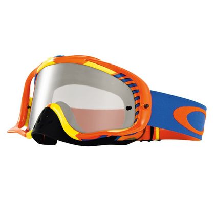 Masque cross Oakley CROWBAR MX - BIOHAZARD ORANGE/BLUE - CLEAR 
