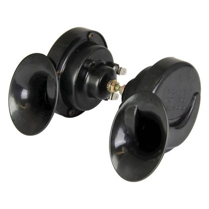 Klaxon Bike It double pack 12 V escargot Universel - Noir
