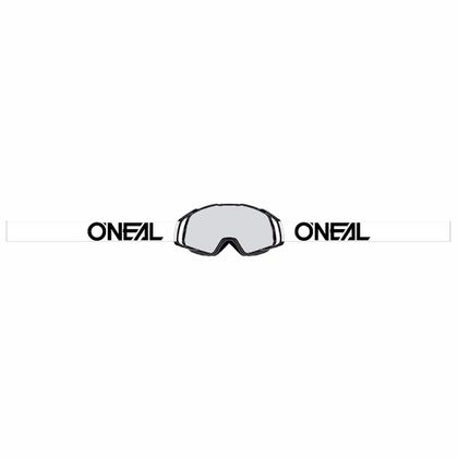 Maschera da cross O'Neal B-20 - FLAT NERO BIANCO - VISIERA TRASPARENTE - 2018