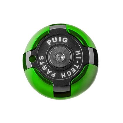 Bouchon de carter d'huile Puig Aluminium - Vert Ref : 6156 