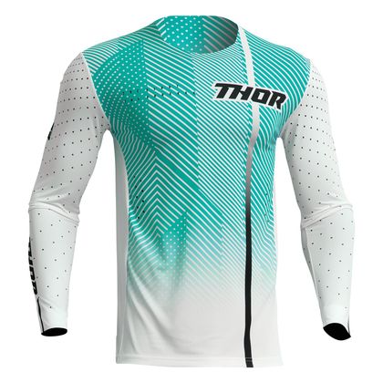 Camiseta de motocross Thor PRIME TECH 2023 - Blanco / Azul Ref : TO2849 