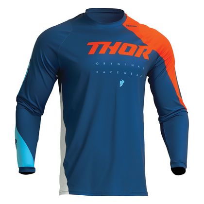 Camiseta de motocross Thor YOUTH PULSE EDGE - Azul / Naranja Ref : TO2866 
