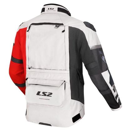 Veste Moto LS2 X-MASTER - Gris / Rouge
