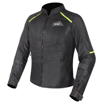 LS2 BREEZE VROUW Motorjas - Zwart / Geel Ref: LS1353 