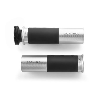 Poignées de guidon Rizoma ICON - 22mm Universel - Gris / Noir