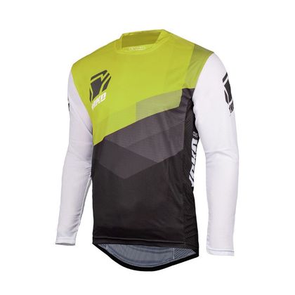 Camiseta de motocross Yoko TWO BLACK/WHITE/YELLOW 2021