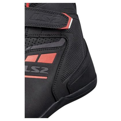 LS2 GARRA Motorbike sneakers - Black / Red