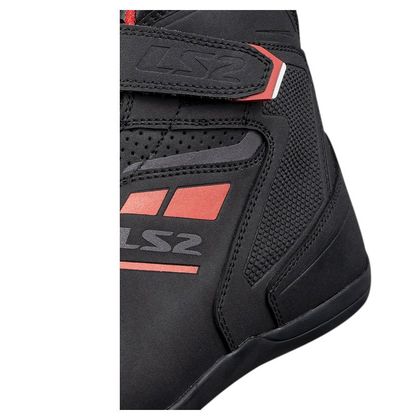 Baskets Moto LS2 GARRA LADY - Noir / Rouge