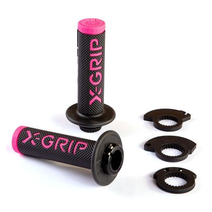 Poignées de guidon X-GRIP GRIPS LOCK Universel - Rose Ref : XGR0071 / 0513XG2140 