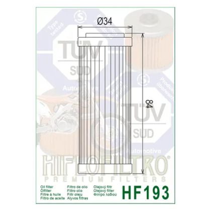 HifloFiltro HF193 Originaltyp Ölfilter