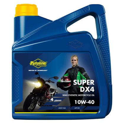 Huile moteur Putoline 4T 10W-40 Semi Synthétique Super DX4 4L Universel