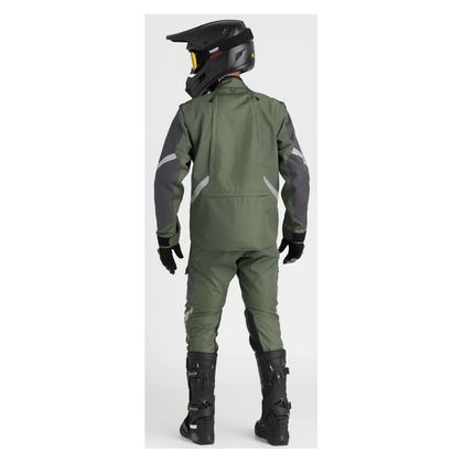 Thor GRUNDSTÜCK 2025 Enduro-Jacke - Grün / Grau