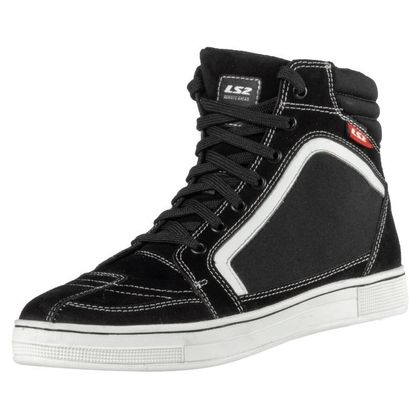 LS2 DORON Motorbike sneakers - Black / White Ref : LS1419 