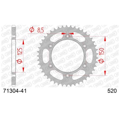 AFAM 520 Typ Stahl Origine Ketten-Set