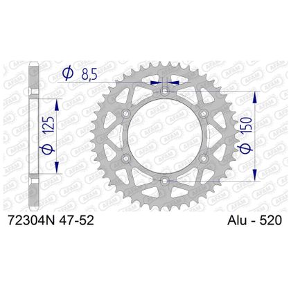 AFAM 520 Typ Aluminium Ketten-Set