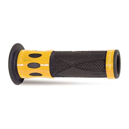 Poignées de guidon Progrip 728 Noir/Alu Or 22/25 Universel - Noir / Gris