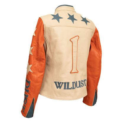 Wildust STARS&STRIPES Motorbike Jacket - Orange / Blue