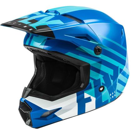 Casco de motocross Fly KINETIC THRIVE BLUE WHITE 2021 Ref : FL0902 