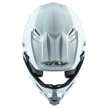 Casque cross Fly F2 CARBON SOLIDS - BLANC-  2018