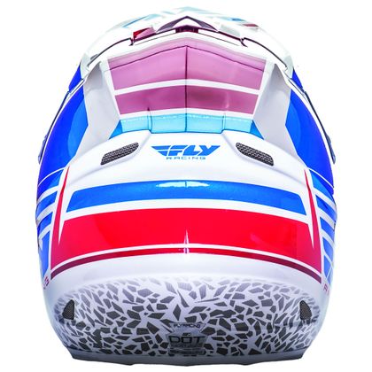 Casque cross Fly F2 CARBON ANIMAL - BLEU BLANC ROUGE - 2017