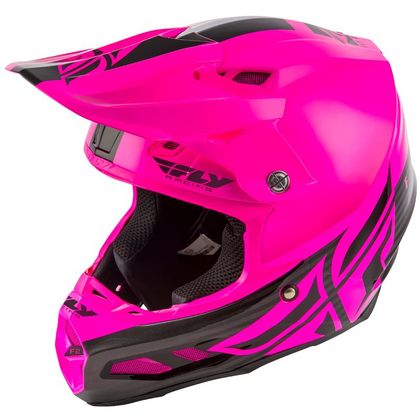 Casque cross Fly F2 CARBON MIPS - SHIELD - BLACK PINK 2020 Ref : FL0411 