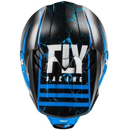 Casco de motocross Fly F2 CARBON MIPS - GRANITE BLUE BLACK WHITE 2020