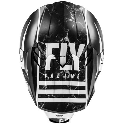 Casco de motocross Fly F2 CARBON MIPS - GRANITE WHITE BLACK GREY 2020