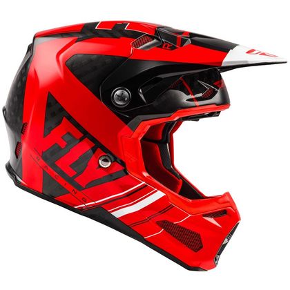 Casque cross Fly FORMULA CARBON VECTOR - RED WHITE BLACK GLOSSY 2021