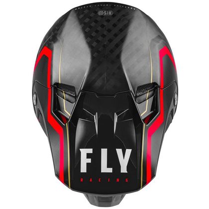 Casque cross Fly FORMULA CARBON AXON - BLACK RED 2023