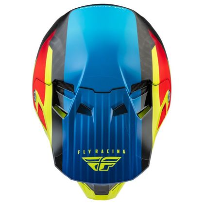 Casco de motocross Fly FORMULA CARBON PRIME - JAUNE FLUO/BLEU/ROUGE CARBON 2023
