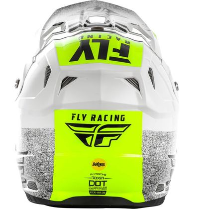 Casque cross Fly TOXIN MIPS - EMBARGO - WHITE BLACK 2020