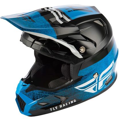Casco de motocross Fly KID TOXIN MIPS - EMBARGO - BLACK BLUE Ref : FL0419 