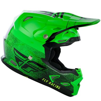 Casco de motocross Fly TOXIN MIPS - EMBARGO - NEON GREEN BLACK 2020